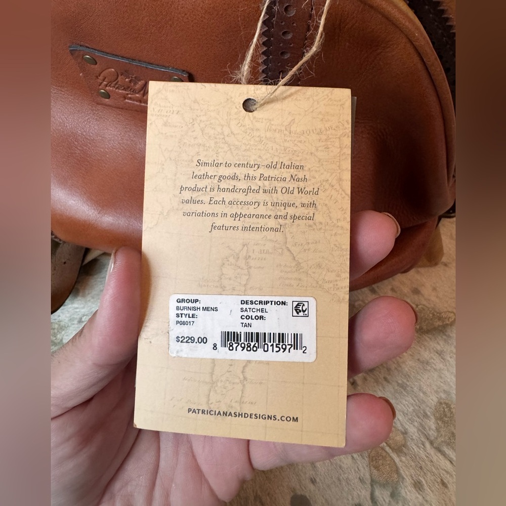 Patricia Nash Brown leather handbag - Picture 5 of 6
